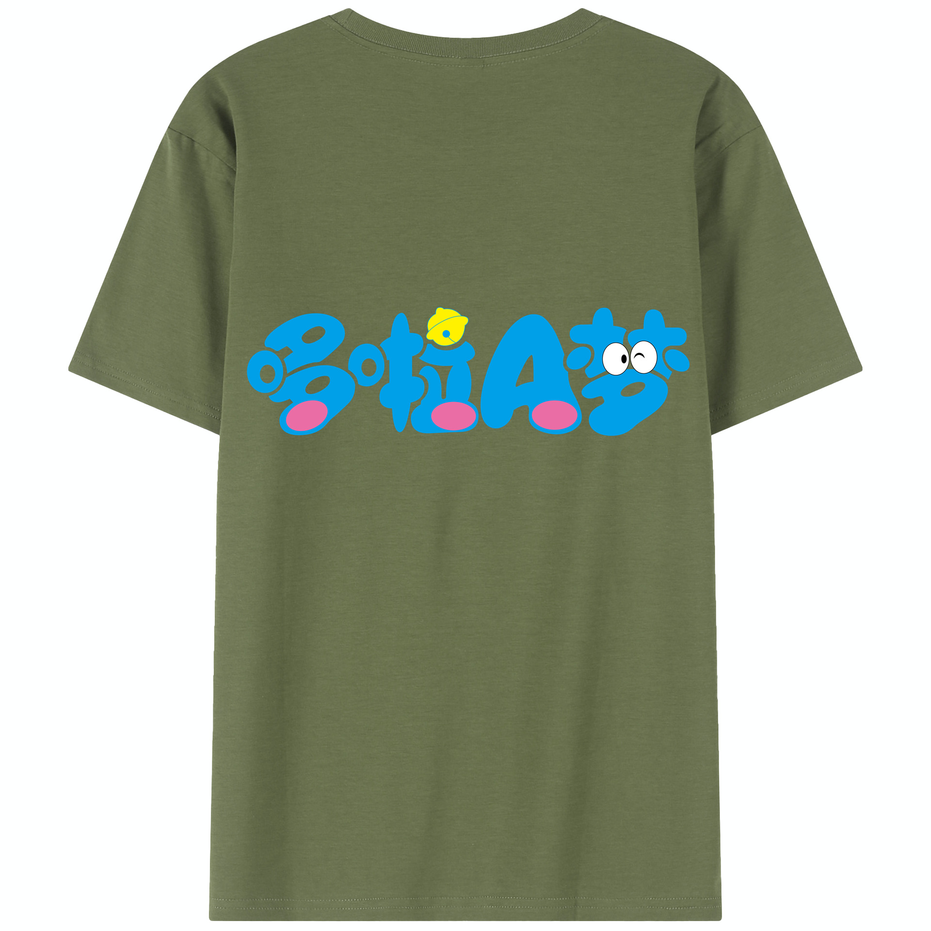 （画像用） ドラえもん Doraemon 綿100％半袖Tシャツ（背面プリント）
